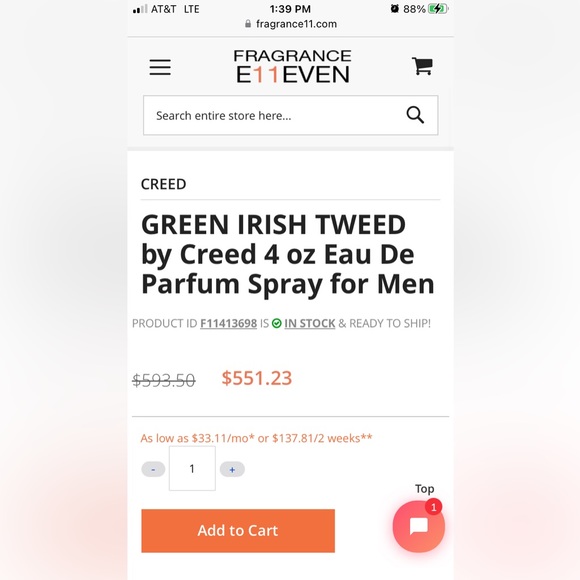 Green Irish Tweed by Creed 4 oz Millesime Spray New in Box - Picture 6 of 6